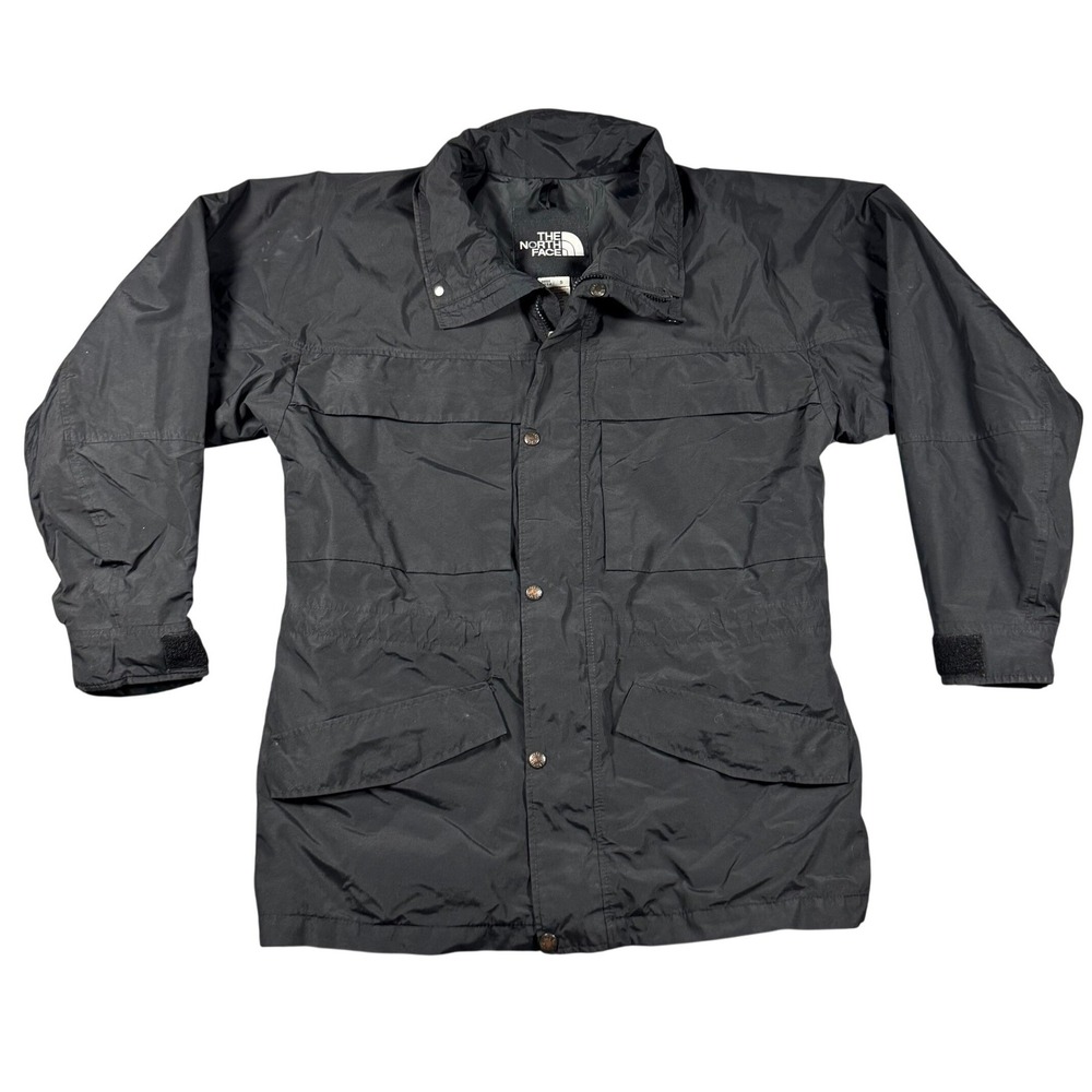 Vintage The North Face Mountain Parka Jacket‎ Mens Small Black Made in USA Shell